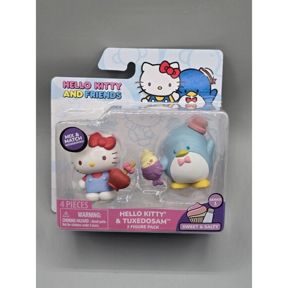 Hello Kitty & Friends Jazwares Series 1 Figure Packs Keroppi, Tuxedosam, Pompom‎ - Picture 5 of 5